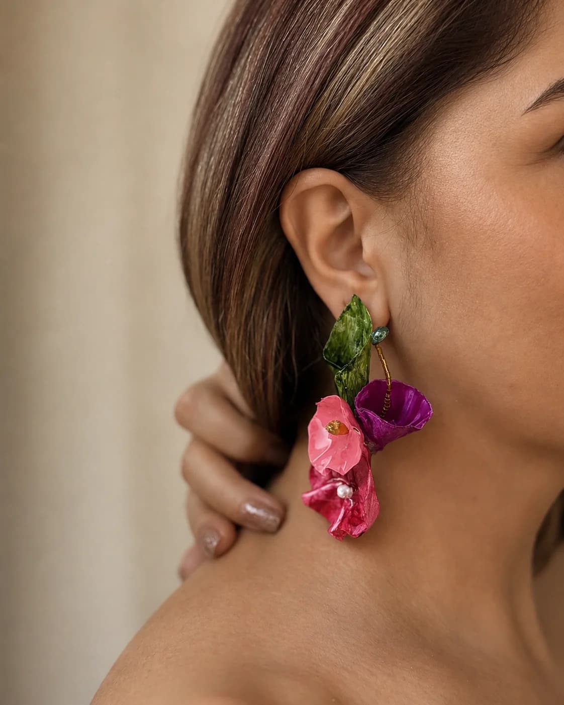 Handmade paper earrings collection — Sara Idee wearable art